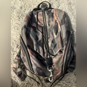 Rebecca Minkoff camo green backpack